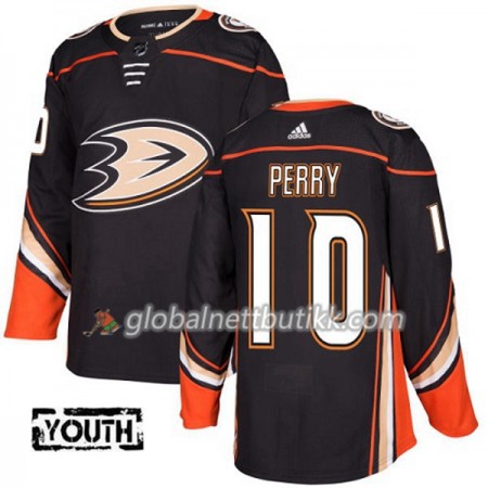 Anaheim Ducks Hockeydrakt Corey Perry 10 2017-2018 Svart Adidas Authentic - Barn